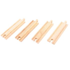 Bigjigs Rail Średnie poręcze proste 16 cm 4 szt, Bigjigs Rail