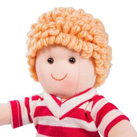 Bigjigs Toys Lalka z tkaniny Harry 28 cm, Bigjigs Toys