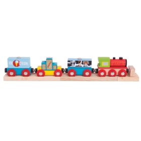 Pociąg towarowy Bigjigs Rail + 3 tory