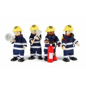 Tidlo Drewniane figurki strażaków