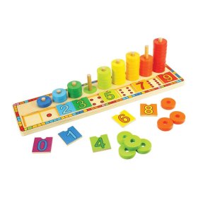 Bigjigs Toys Tablica do układania z numerami, Bigjigs Toys