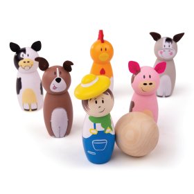 Bigjigs Toys Farma drewnianych kręgli, Bigjigs Toys