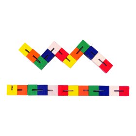 Bigjigs Toys Drewniane puzzle kolorowy wąż 1 szt, Bigjigs Toys