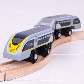 Bigjigs Rail Express Eurostar E320 + 3 tory, Bigjigs Rail
