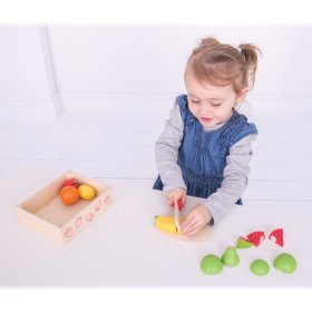Bigjigs Toys Cięcie owoców w pudełku, Bigjigs Toys