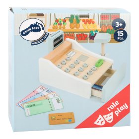 Kasa drewniana mała stopa biała, Small foot by Legler