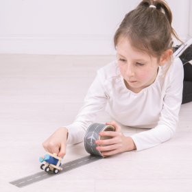 Pas startowy Bigjigs Toys Tape z samolotem, Bigjigs Toys