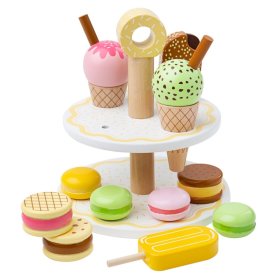 Bigjigs Toys Drewniany stojak ze słodkimi smakołykami