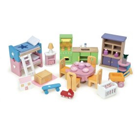 Kompletny zestaw Le Toy Van Furniture Starter do domu, Le Toy Van