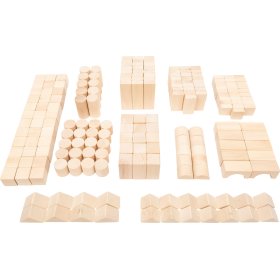 Kostki drewniane Small Foot 200 szt. naturalne, Small foot by Legler
