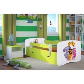 Łóżko dla dziecka z barierką Ourbaby - ZOO II