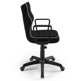 Krzesło biurowe dostosowane do wysokości 159 - 188 cm - czarne