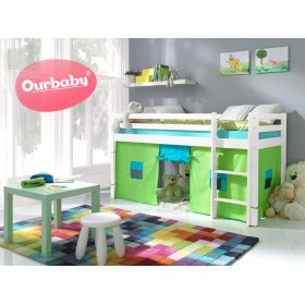 Łóżko dla dziecka antresola Ourbaby Modo Białe, Ourbaby