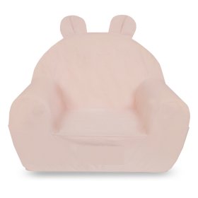 Krzesełko dziecięce z uszami - różowe
