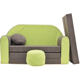 Sofa dla dzieci Zielono-szara