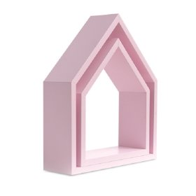 Półka Domek, różowa, funwithmum