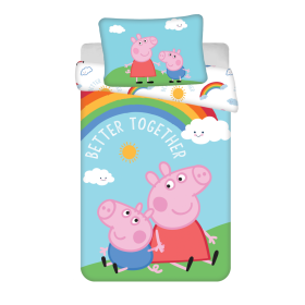 Pościel Świnka Peppa 100 x 135 cm + 40 x 60 cm, Sweet Home, Peppa pig