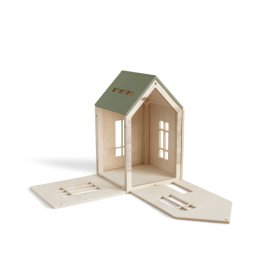 Magnetyczny drewniany dom Montessori - khaki