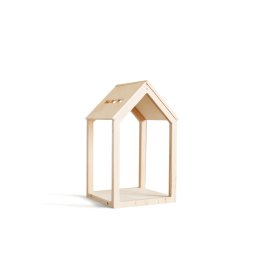 Drewniany domek magnetyczny Montessori - różowy