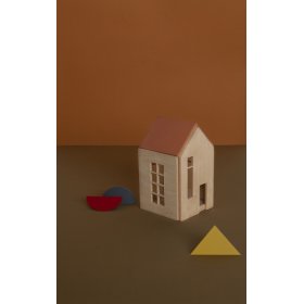 Magnetyczny drewniany dom Montessori - terra, OKT