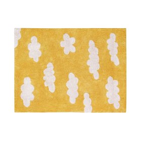 Dywan dziecięcy bawełniany - Clouds Mustard