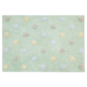 Dywan dziecięcy z gwiazdami Tricolor Stars - Soft Mint, Kidsconcept