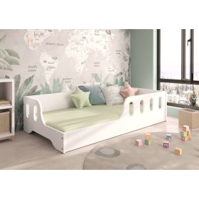 Łóżko dziecięce Montessori Koko 140x70 cm - białe