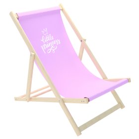 Krzesło plażowe Mała księżniczka - różowe