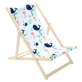 Krzesełko plażowe dla dzieci Wieloryby i meduzy