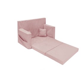 Sofa dziecięca Classic - Pudrowy róż