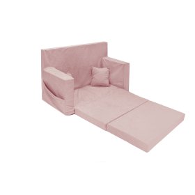Sofa dziecięca Classic - Pudrowy róż