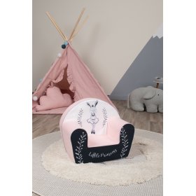 Krzesełko dziecięce Bunny Ballerina - biało-różowe