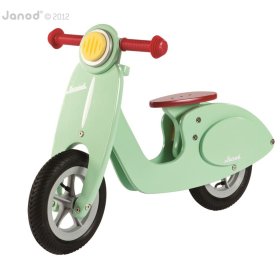 Drewniany zderzak Janod Vespa w kolorze miętowym, JANOD