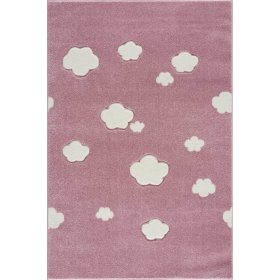 Dziecięcy dywan Sky Cloud - szaro-różowy
