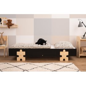 Uniwersalne łóżko Puzzle - czarne