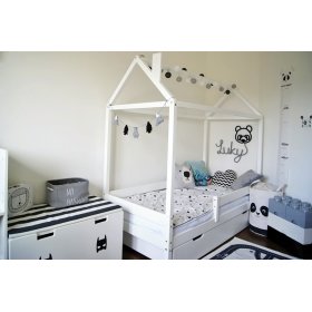 Łóżko dla dzieci domek Paul - białe, Ourbaby
