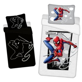 Pościel ze świecącym efektem Spider-Mana 140 x 200 cm + 70 x 90 cm, Sweet Home, Spiderman
