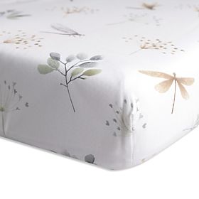 Bawełniane prześcieradło z gumką - Ważki (140x70 cm), Babymatex