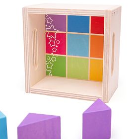 Bigjigs Baby Pierwsze drewniane klocki zestaw 17 sztuk, Bigjigs Toys