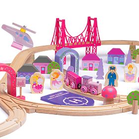 Bigjigs Rail Duży drewniany tor kolejowy typu Princess