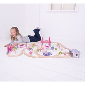 Bigjigs Rail Duży drewniany tor kolejowy typu Princess
