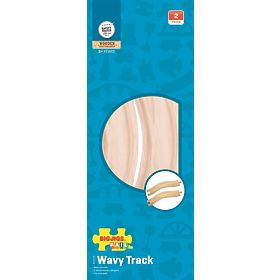 Bigjigs Rail Zakrzywione szyny 22 cm 2 szt