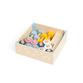 Bigjigs Skrzynka z nakrętkami i śrubami, Bigjigs Toys