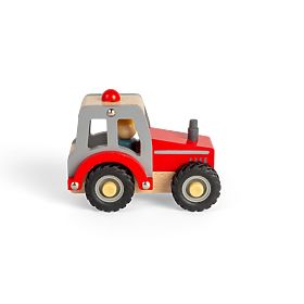 Bigjigs Toys Czerwony traktor