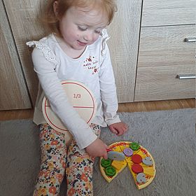 Bigjigs Toys Drewniana krajalnica do pizzy