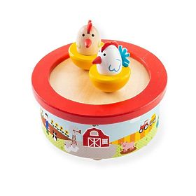 Bigjigs Toys Drewniana pozytywka farma