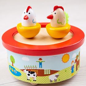 Bigjigs Toys Drewniana pozytywka farma