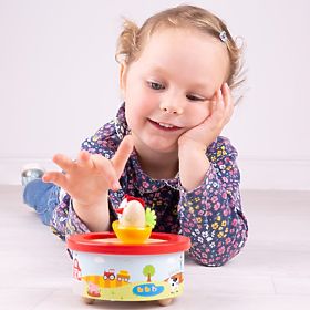 Bigjigs Toys Drewniana pozytywka farma