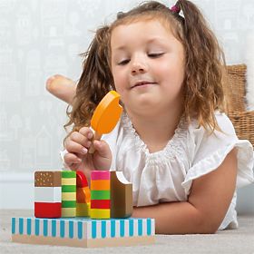 Bigjigs Toys Drewniane lody na patyku