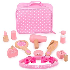 Bigjigs Toys Drewniany zestaw kosmetyczny, Bigjigs Toys